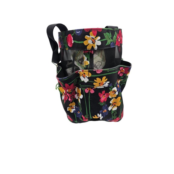 Vera Bradley Bath Vera Bradley Wildflower Garden Shower Caddy Black Floral Nwt Poshmark